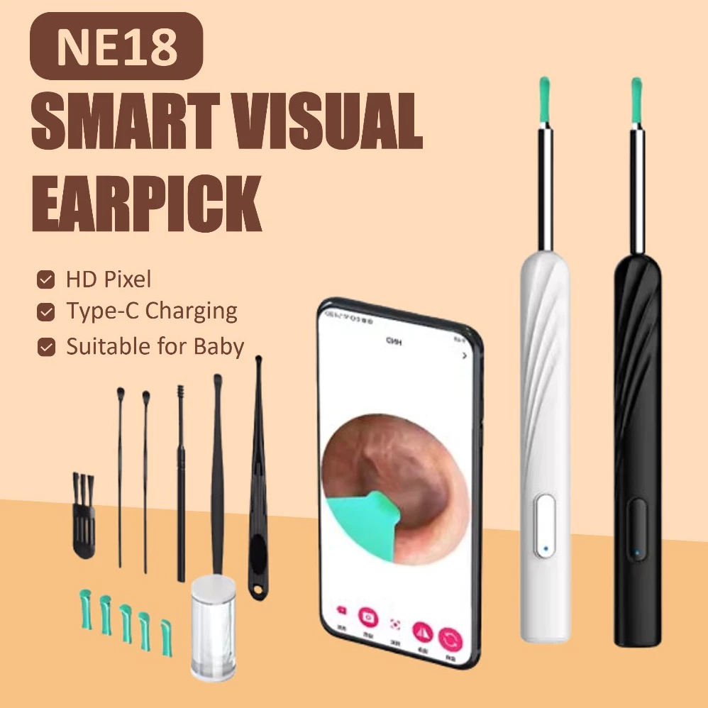 Smart Visual Earpick With Camera For Baby Adult Otoscope Endoscope Camera for Android IOS Earwax Removal