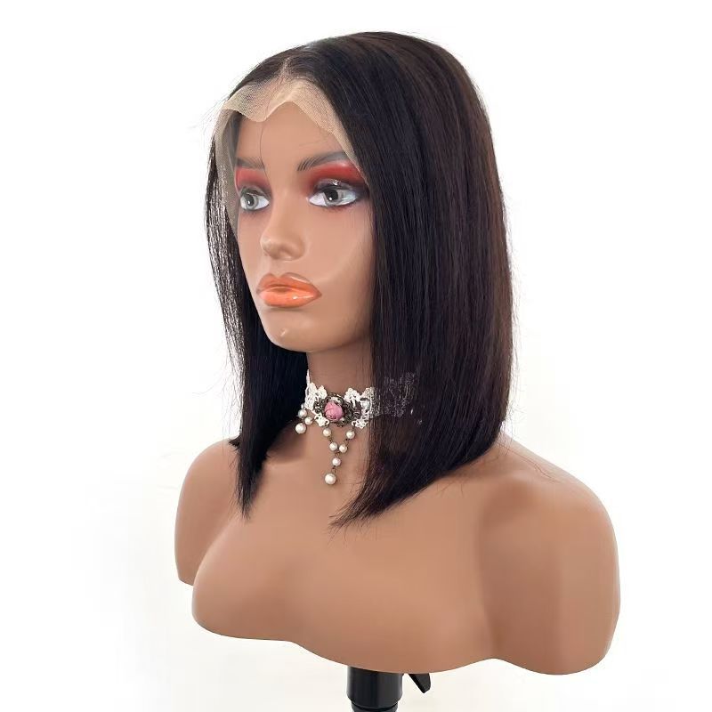 10A 13x4 Lace Frontal Bob Wig Straight Natural