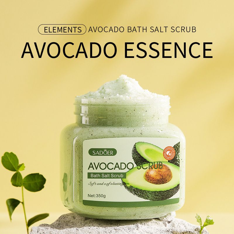 Fruit Bath Salt SADOER Avocado Scrub 350g Body Care