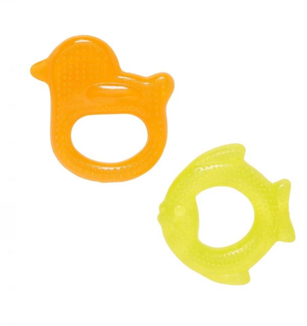 Mothercare Duck And Fish Teethers - 2 Pack  Free Baby Teether Water Filled Teether