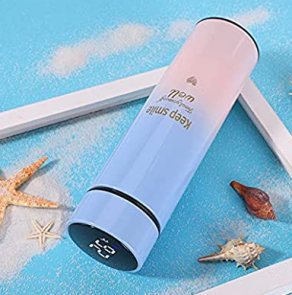 500ml Smart Water Bottle Intelligent Stainless Steel Thermos LED Temperature Display Bottles Vacuum Flasks Thermoses Cup 24hr