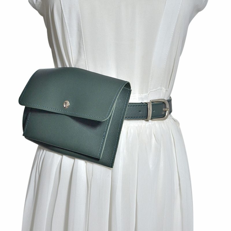 Classic Trendy Waist Bags Fashion Women Belt Pack Vintage Mini Bags Pu