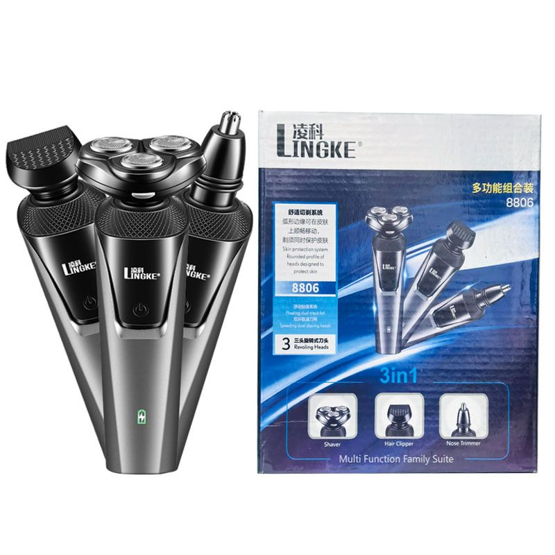 Electric Shavers for Men, Mens Electric Razors Cordless, Rechargeable Razor with Pop-up Trimmer, Portable Electric Shavers Waterproof IPX7, 3D Floating Head, USB Charging