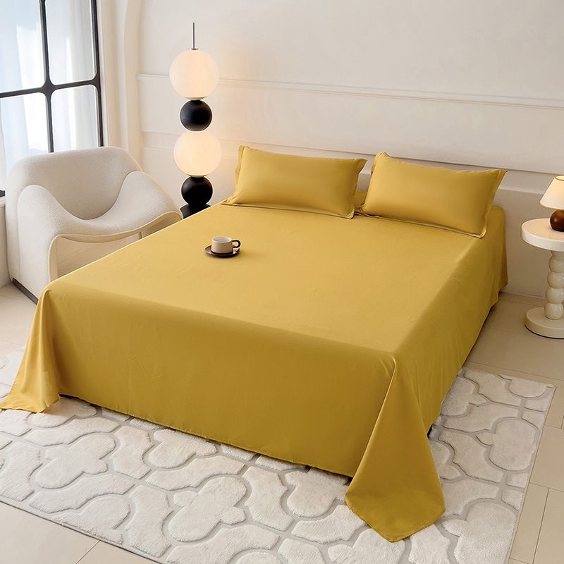 120*230cm ,150*230cm,180*230cm,220*230cm,230*250cm,Bed Sheet pillowcase Aloe vera cotton, washed cotton, bed sheets, plain brushed wool CRRSHOP 48*74cm pillow case free shipping# 16