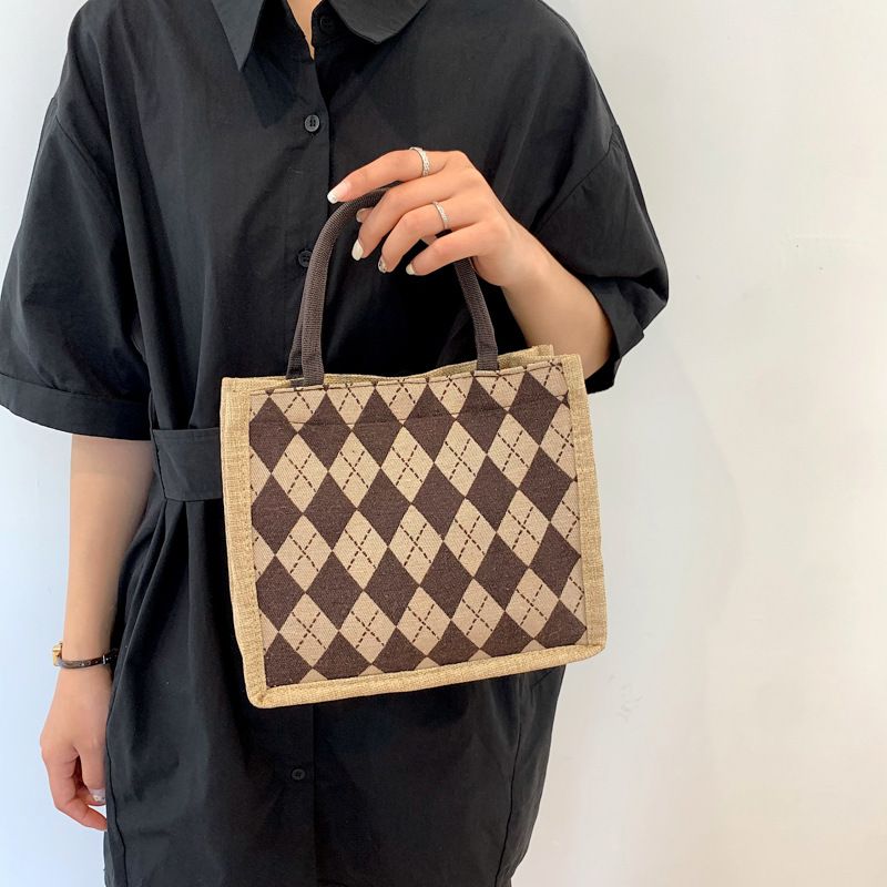 6917 Eco Friendly Jute Cotton Fabric Shopping Bag Recycle Bags Burlap Jute Bag Shopping Tote With Handle