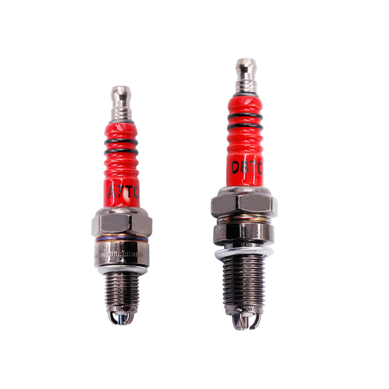 Motorcycle spark plug A7TC D8TC 110 125 150 universal three-level energy-saving spark plug for moped