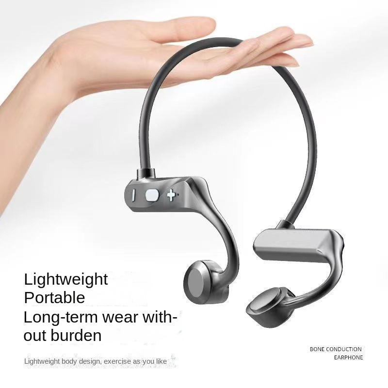New bone conduction Bluetooth headset Earless wireless sports fitness Ear-hanging vibrato explosion models