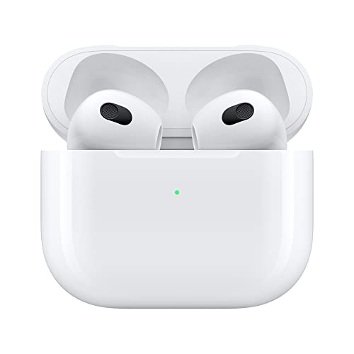 For Apple AirPods (3rd Generation) Wireless Earbuds with Lightning Charging Case. Spatial Audio, Sweat and Water Resistant, Up to 30 Hours of Battery Life. Bluetooth Headphones for iPhone