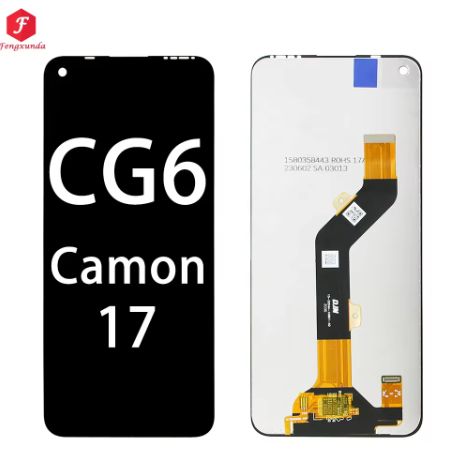 6.6" New Original LCD For Tecno Camon 17 CG6 CG6J KF8 CAMON17 SPARK 7PRO CA6 Display Touch Screen Digitizer Assembly Replacement
