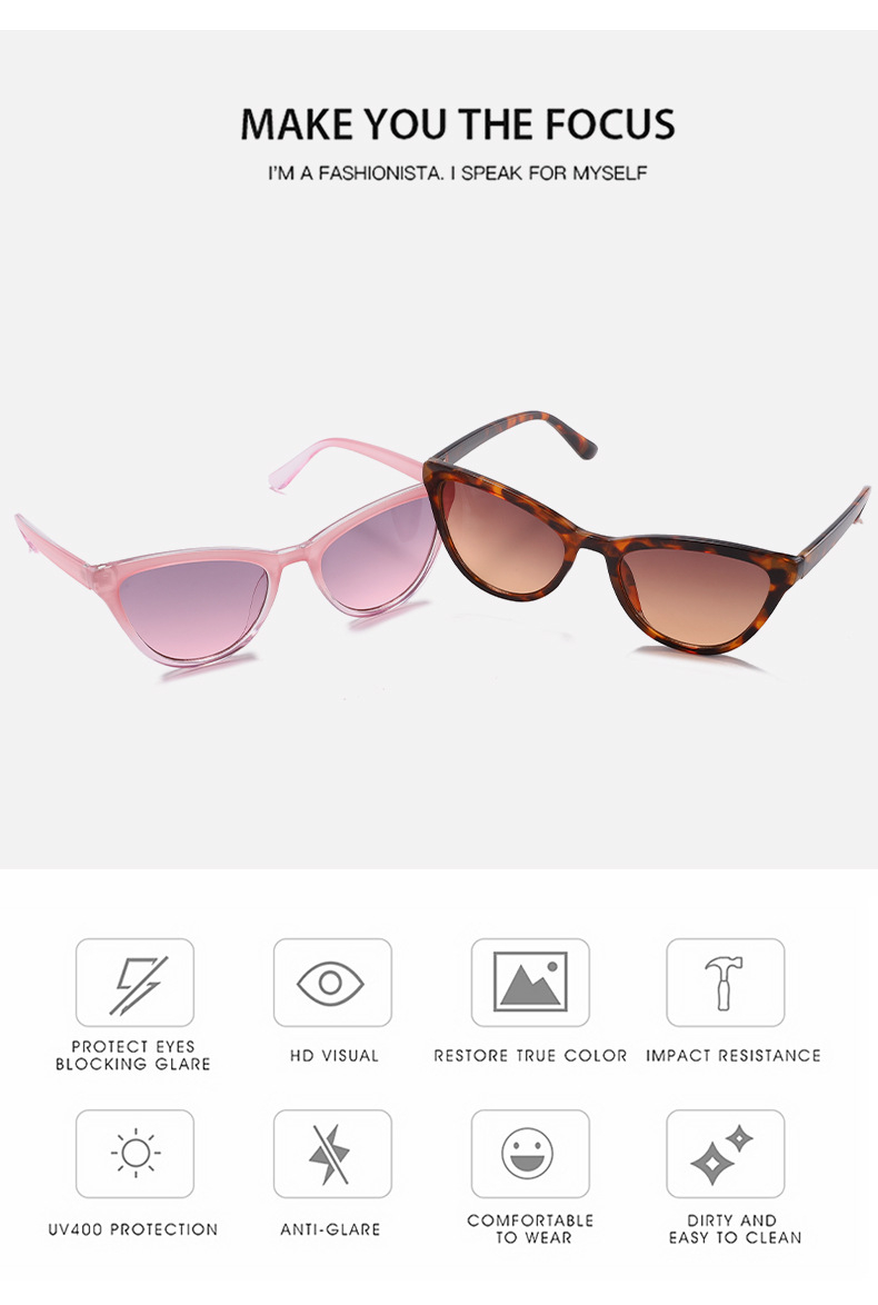 6769 Y2K Cat Eye Sunglasses Women Metal Hinge Cat Eye Mirror Lenses Unisex Elvis Retro Sun Glasses Female Oculos