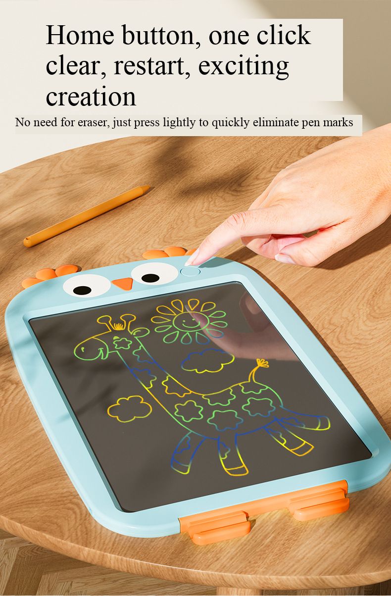 Children’s LCD Writing Tablet, Kids Small Blackboard, Baby Colorful Graffiti Electronic Drawing Pad, Toddler Erasable Handwriting Toy, Safe Eye-Protection Electronic Doodle Board