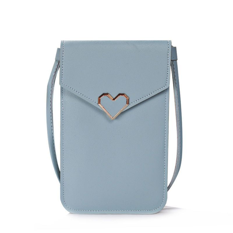 Women's black blue gray small bags CRRshop free shipping female new fashion trend Mobile Phone Bag Women's Fashion Mini Versatile Student Crossbody Bag Women's Bag Cover Lightweight Dual Purpose Mobile Phone Case ladies leather latch vertical square shape bag