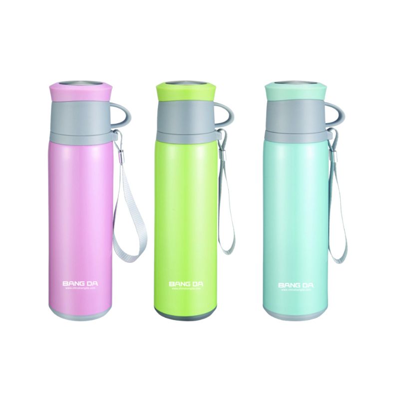 Bangda Classic Stainless Steel Bullet Vacuum Flask Travel Bottle - 500ml 