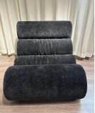 Big Bean Bag Lounger Chairs Large Beanbag Chair for Adults Bean Bag Sofa with Memory Foam Filled for Living Room, Bedroom or Balcony (Black)