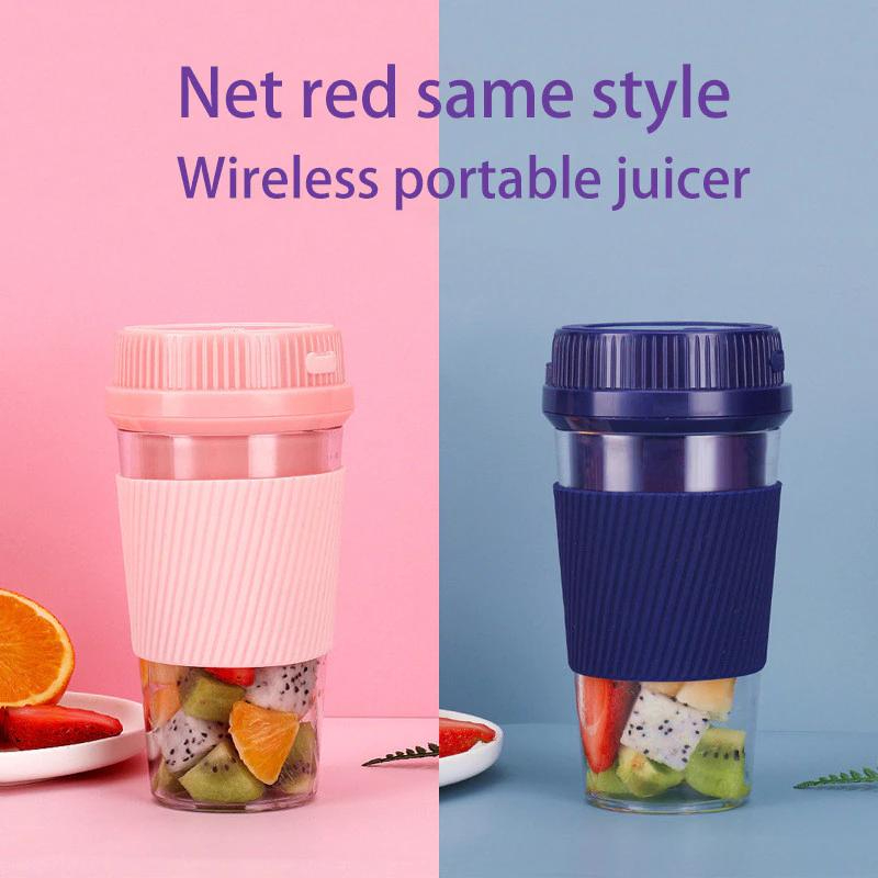 YM-D01 350 ML Portable Fast Milk Shake Breakfast Cup Girl Green Apple Pulp Electric Lightweight Juicer Cup