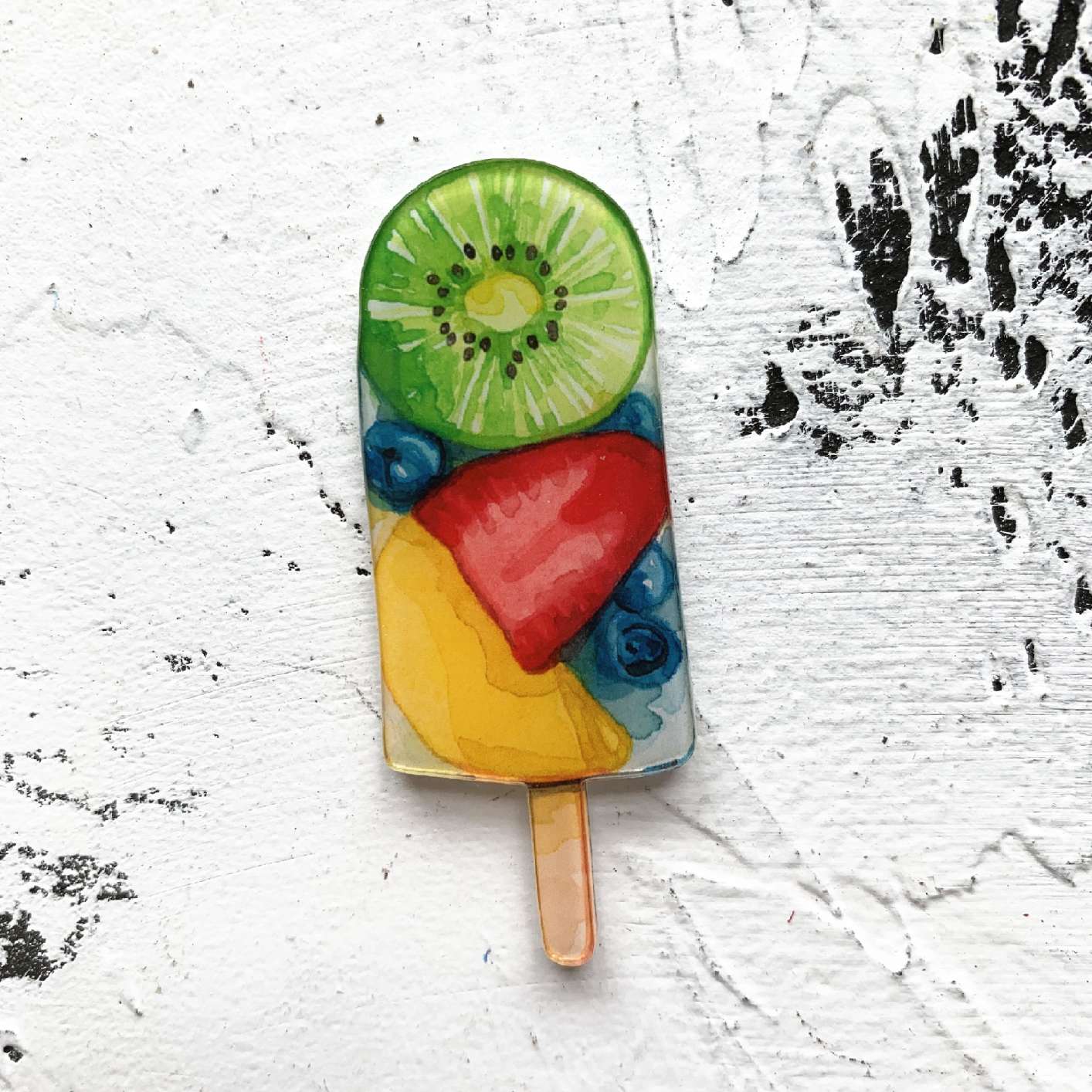AKAKD Watermelon refrigerator stickers magnetic stickers cartoon cute suction stone fruit creative set of magnets ins photo decoration