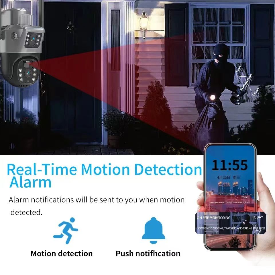 2K Solar Security Cameras Wireless Outdoor, 2 Pack 360 View Pan/Tilt WiFi Security Camera Outside with Color Night Vision,Easy to Install, PIR Alarm, 2-Way Audio
