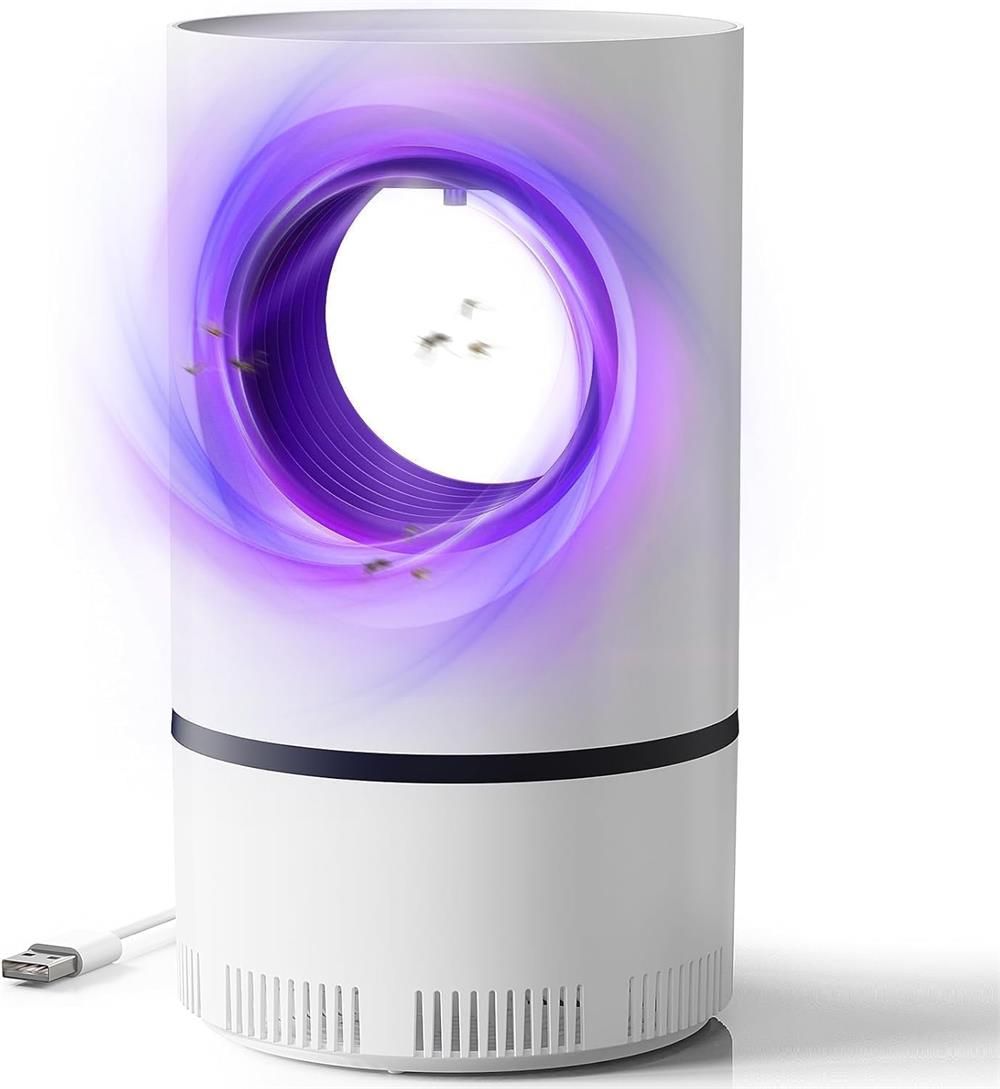 Mosquito Killer, Fly Zapper with UV Light, USB Powered Indoor Insect Killer for Mosquitoes, Portable Electric Bug Zapper, Insect Trap Lamp for Camping, Bedroom, Kitchen, Office