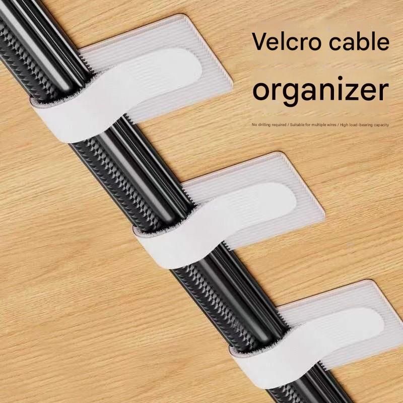 Self-adhesive Magic Tape Cable Straps Cord Organizer Wire Fixing Holder for Power Cables Data Cables Network Wire Cable Management
