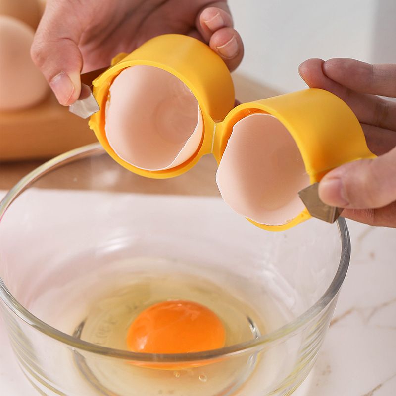 Egg Shell Opener for Raw Eggs Egg Shell Cutter Egg Shell Breaker Egg Cracker Tool Egg Shell Separator Household Kitchen Baking Tools