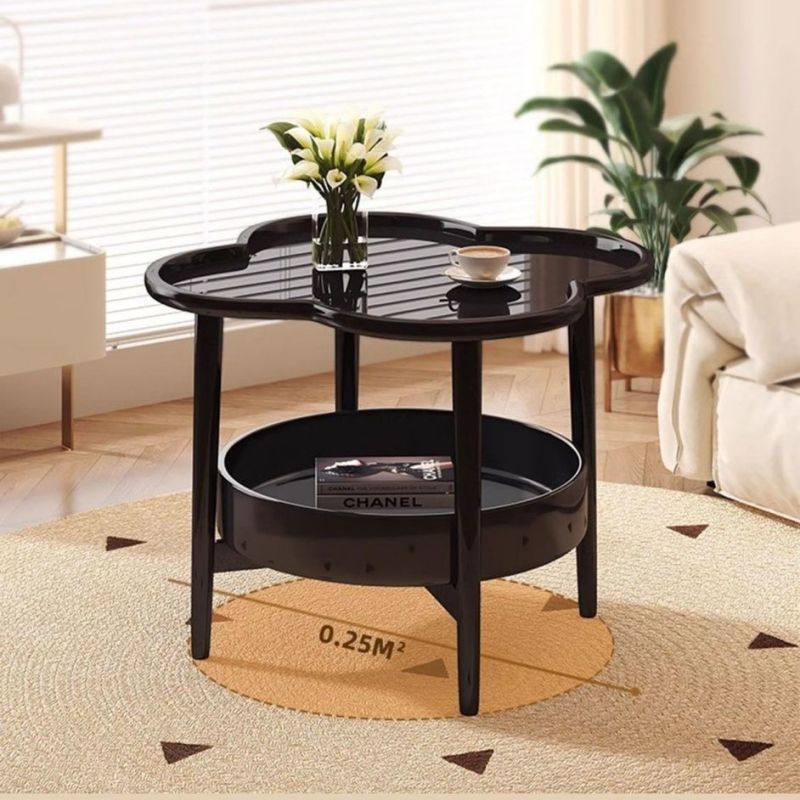 Bedside cabinet, bedroom bedside cabinet, small storage rack, sofa mini cabinet Double layer storage Corner Cabinet