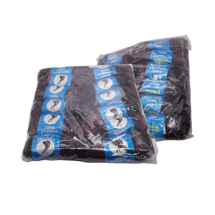 Brazilian Hair Wool For Twists Braiding Cornrows Hair Extensions Black Artificial Hair