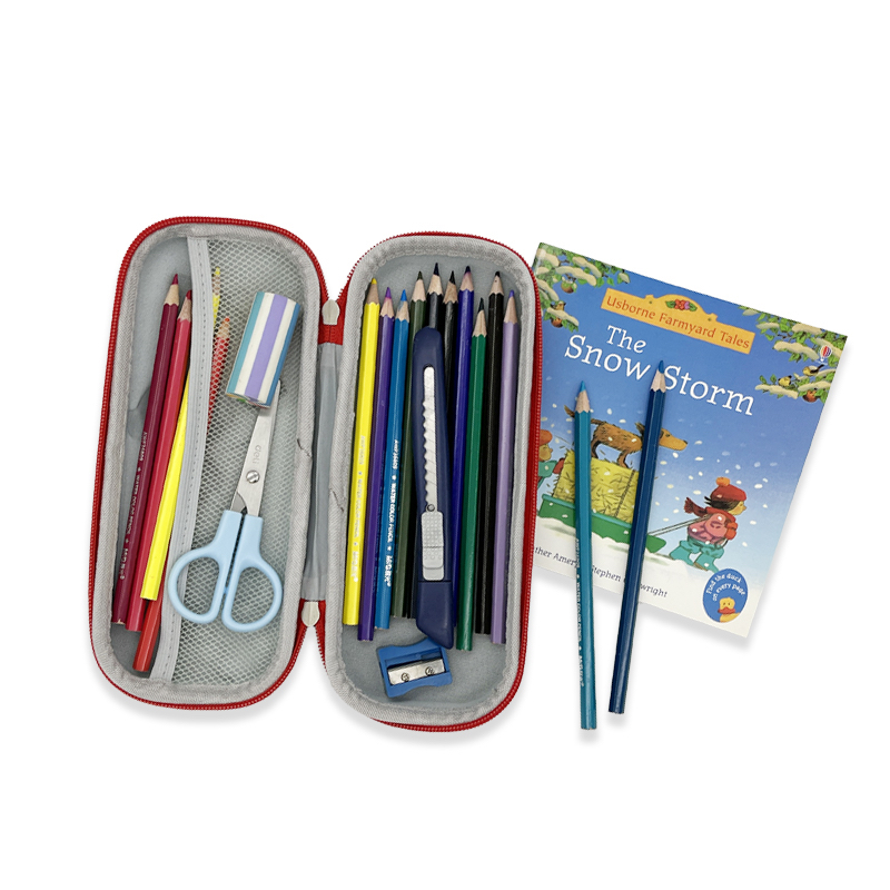 3D Embossed Pencil Box for Kids, Teens, Pencil Case for Boys, Astronaut, Spaceship, Anti-Shock, Multi Compartments, Large Capacity, School Supply, Stationery