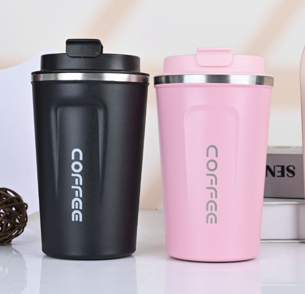 304 Stainless Steel Second-generation Coffee Cup Portable Car Carrying Thermos Cup Business Office Gift Water Cup Water Bottle