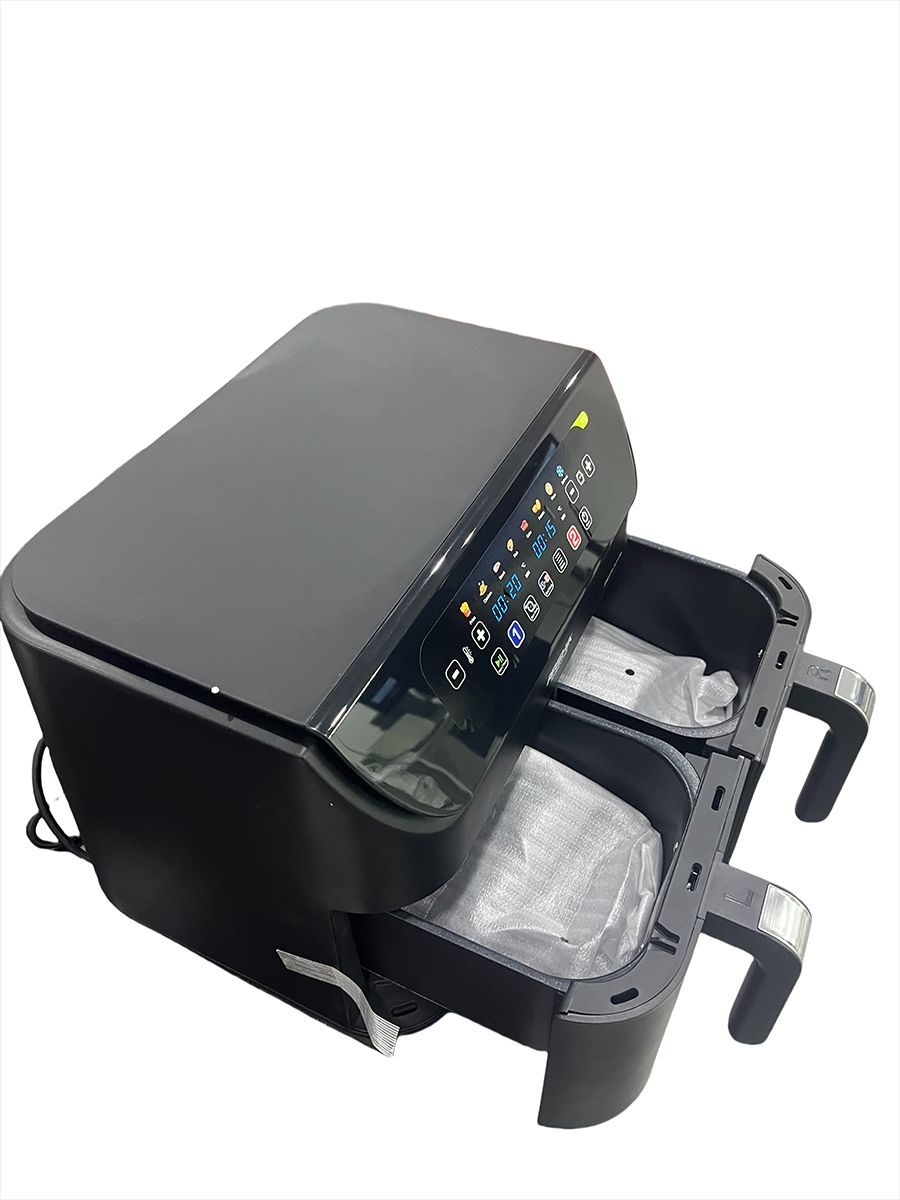 Air Fryer, Thermometer, Roast, Bake, Air Fry, Crisps, Broil, Reheats, Keep Warm, 10-in-1, Fries, Frozen Food, Veggies, and Meat, Quick Meals, Healthy Meals, Less Oil