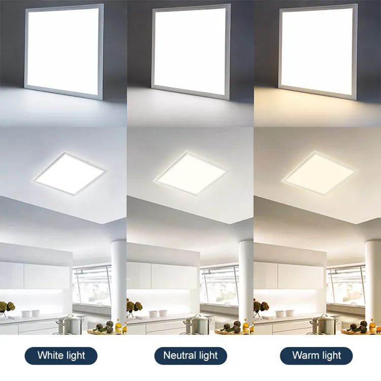 AUNONT Recessed Panel Aluminum Bucket Light Ceiling Flat Panel Light 300*600 Square LED Recessed Kitchen Light Bathroom Integrated Ceiling Light 300*300 Panel Light Ultra-thin Purification Light led Bucket Flat Panel Light Suitable for Kitchen Bathroom Office Balcony etc.