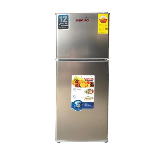 Asano 112L - AS-112 Double Door Refrigerator - Silver