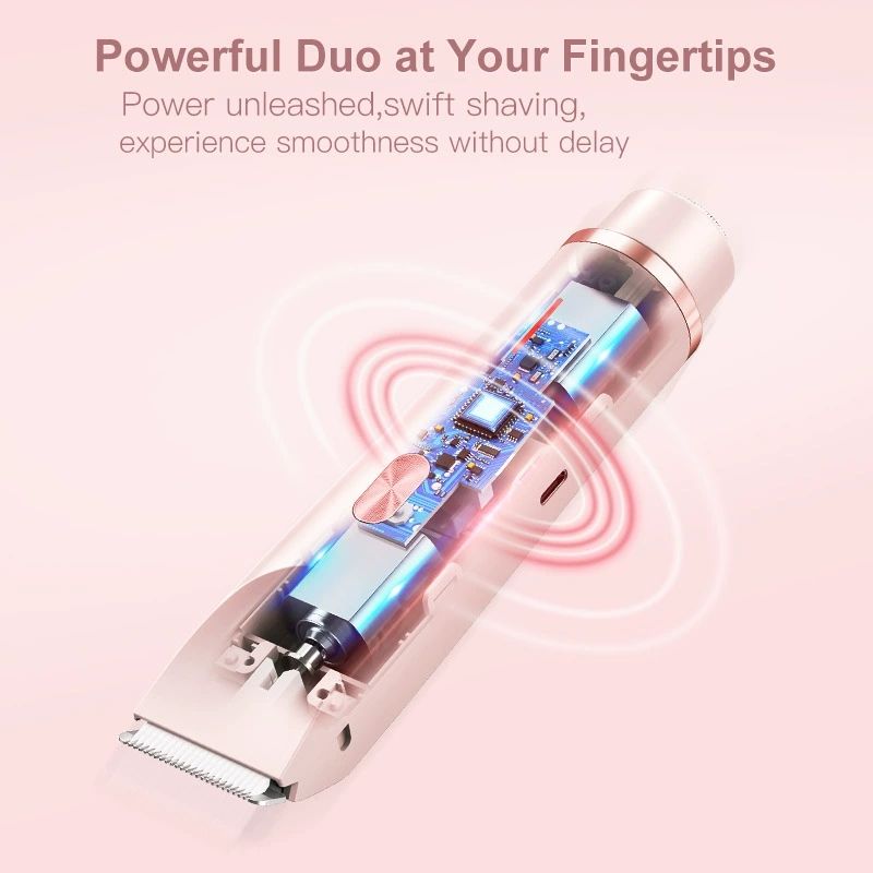Epilator Women's Depilatory Device Double Head Shaver Private Parts Trimmer Anti-scratch Digital Display Electric Shaver Women's Epilator