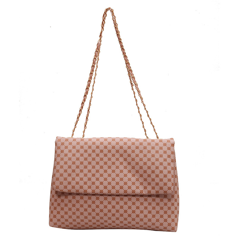 2023 New Texture Simple Bag Pattern Trend Simple Casual Shoulder Bag Western Style Small Diagonal Small Square Bag