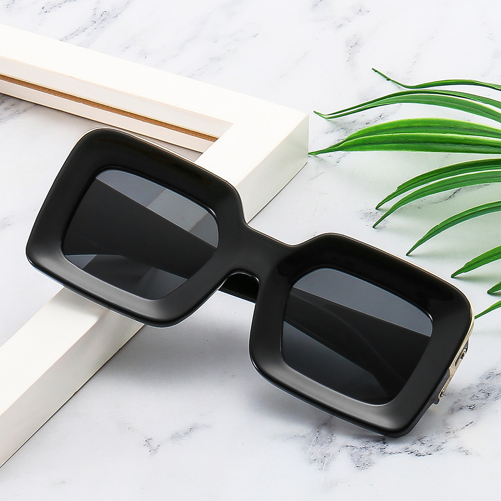 88897 Square Women New Sunglasses Retro Rectangle Sun Glasses Sports Leopard Glasses Vintage Eyewear Female