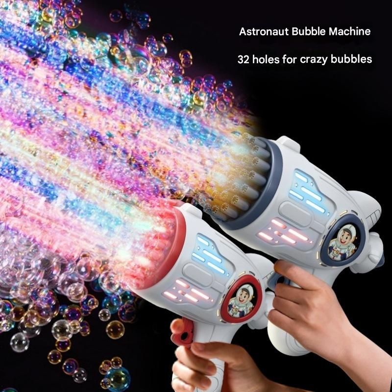 Luminous Bubble Gun Handheld Gatling Bubble Blower Fun Fully Automatic Children's Toy