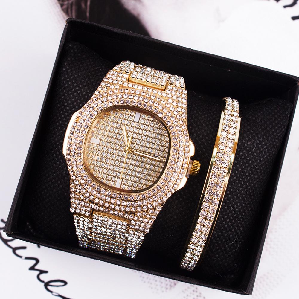 diamond fashion wristwatch set bracelet ladies watches women JDJ813