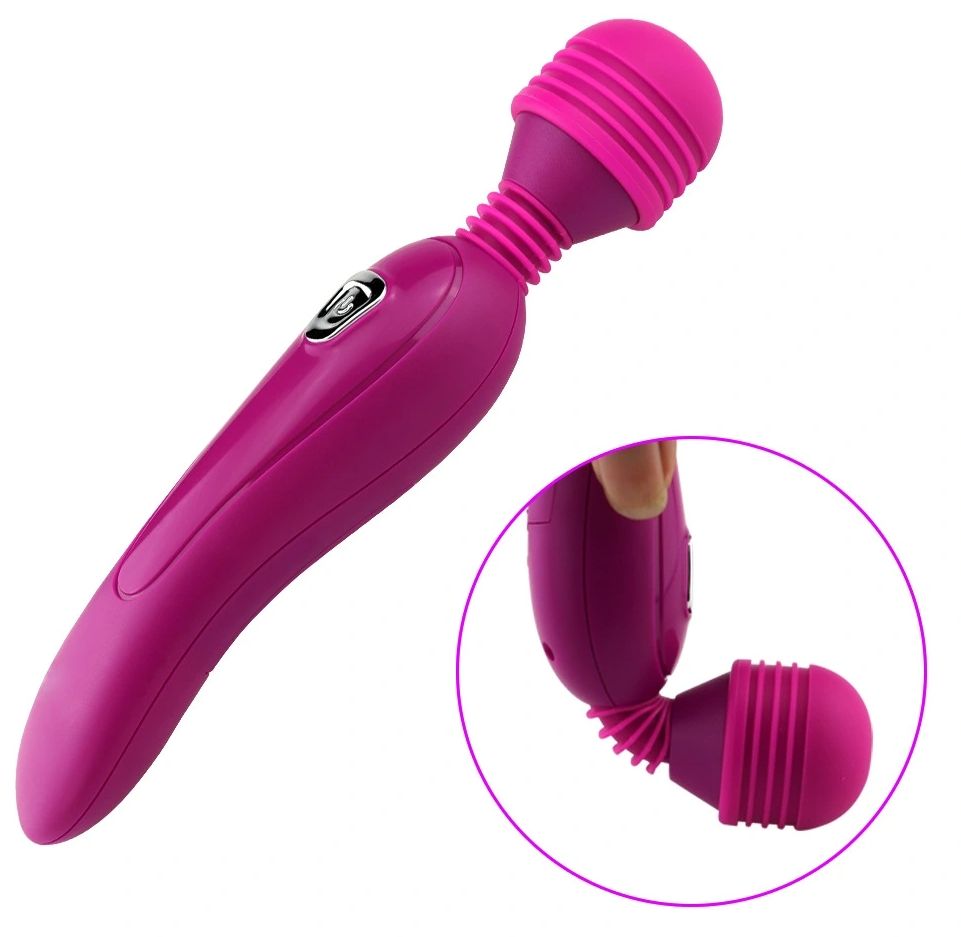 Magic AV Wand Powerful Body Massager Clitoral Vibrator Adult Products Sex Toys for women Couples Sex AV Vibrators 12 Speed High Frequency Silent Stick Massager -Red