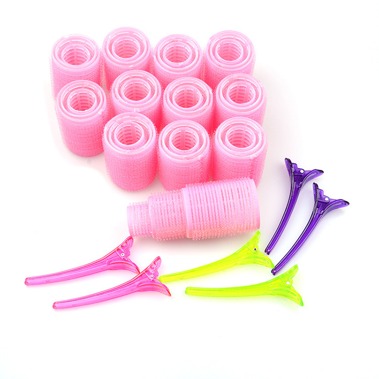 Hair Curlers Sets, 36 Pack Self Grip Salon Hairdressing Rollers, DIY Curly Hairstyle Tool with 6 Clips
