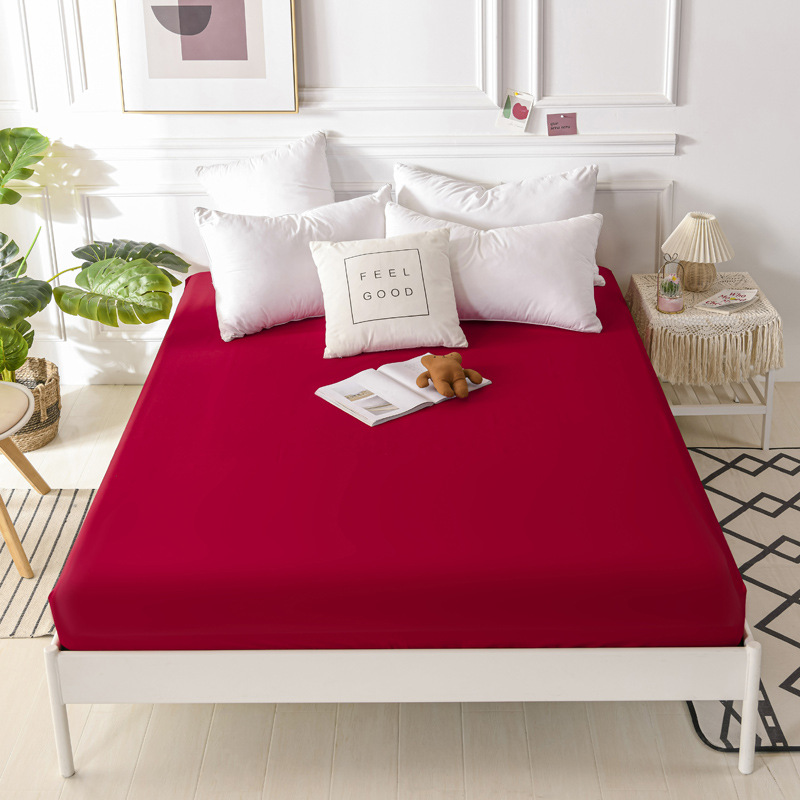 JM007 Mattress Protector Waterproof Mattress Cover Twin Size Bed Protector Washable Soft Terry Cotton Surface for Kids Pets Adults 25cm Fitted Sheet Deep Pocket