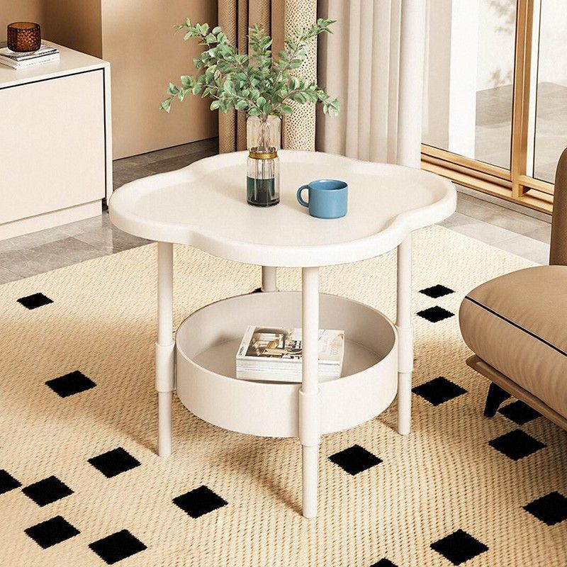 Bedside cabinet, bedroom bedside cabinet, small storage rack, sofa mini cabinet Double layer storage Corner Cabinet 