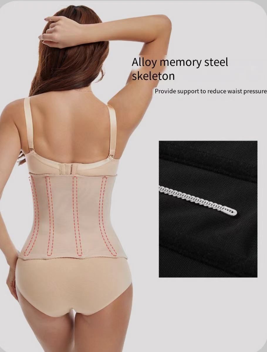 Latex Waist Trainer for Women Abdominal Waist 3 rows 11 buttons sports underwear Corset Hourglass Workout Body Shaper Girdle shapewear women's high waist and abdomen control postpartum underwear sexy hip slim corset corset Fajas body hip corset