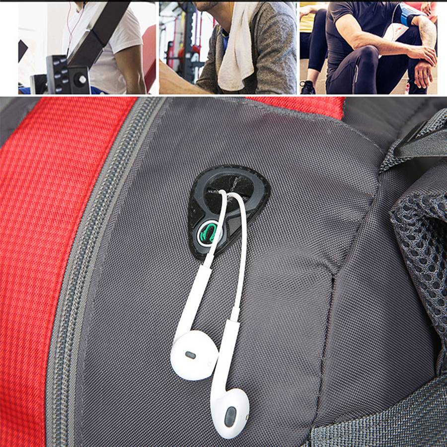 Mountaineering Bag, Outdoor Travel Backpack, Large-capacity Waterproof And Wear-resistant Hiking Bag, 60L Backpack With Headphone Jack