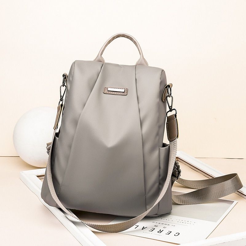 Anti-theft Women Backpack Korean Fashion Style Nylon Oxford Cloth Casual Daily Travel School Backpack Bag
