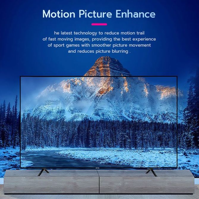 WEYON 55 Inches FHD Smart TV - High Definition LED Television with Built-in Wi-Fi, HDMI, USB, Bluetooth, Streaming Apps, Netflix, YouTube - Ultra Slim Bezel Design