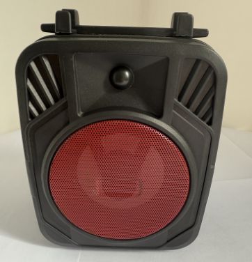 Portable Bluetooth Speaker, Rechargeable，Wireless Speaker with FM Radio,TF Card,USB Port,AUX Input and Flashing Light for Indoor and Outdoor
