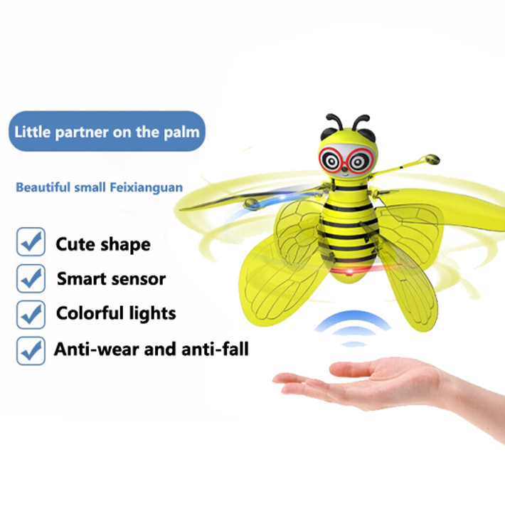 LAGPOUSI Flying Ball Luminous Kid's Flight Balls Electronic Infrared Induction Aircraft Remote Control Toys Mini Helicopter Children Gift