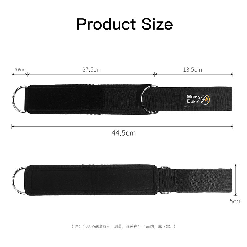 Straps for Cable Machines Padded Ankle Cuffs for Legs, Glutes, Abs and Hip Workouts Fits Women & Men - Fully Adjustable & Breathable Ankle Strap Set