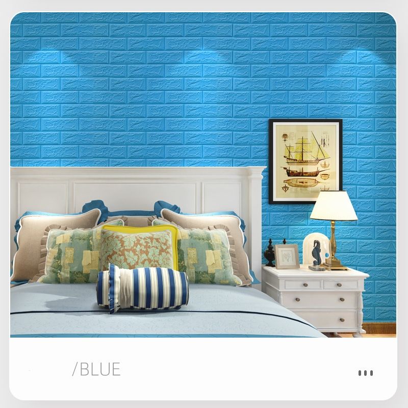 3D Wallpaper Brick pattern small-sized wallpaper, waterproof moisture-proof CRRSOP decoration for dormitories, bedrooms, wall stickers, self-adhesive wallpaper