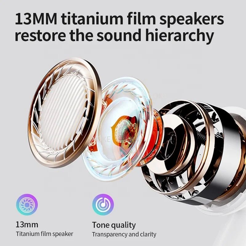 Apple Airpods （3rd generation） Bluetooth Headphones, Earbuds Stereo Bass, in Ear Noise Cancelling Mic, Earphones IP7 Waterproof Sports, 32H Playtime USB C Mini Charging Case Ear Buds for Android、iOS