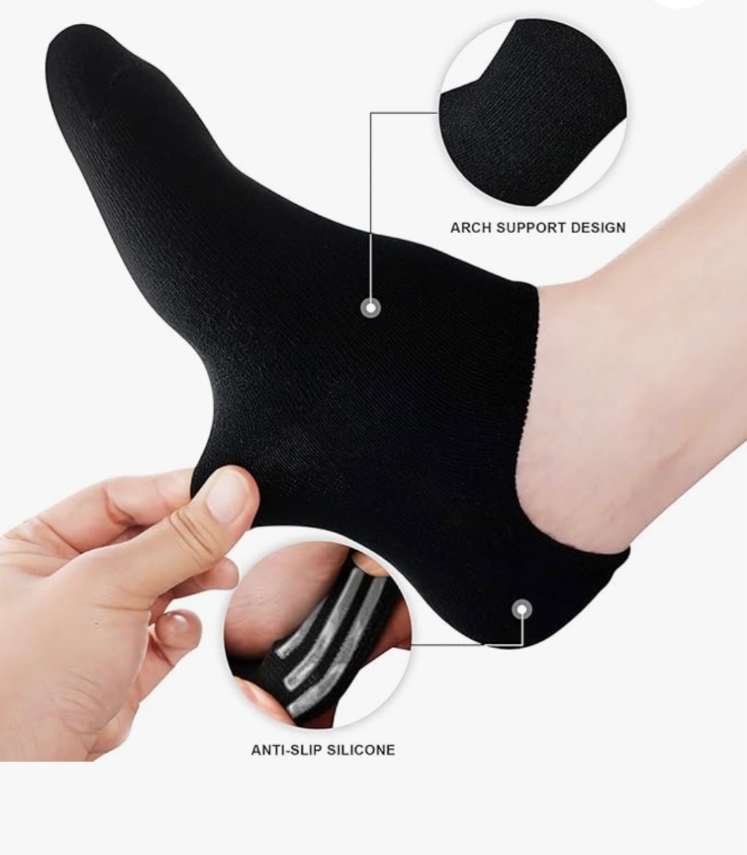 No Show Socks Womens and Men Low Cut Ankle Short Anti-slid Athletic Running Novelty Casual Invisible Liner Socks 6 pairs
